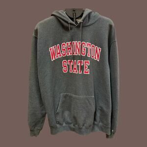 Vintage Champion Washington State Men’s Charcoal Collegiate Hoodie Size L
